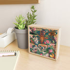 Floral Ocean Eden on Teal Mini Art Print Gallery Image 2