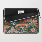Floral Ocean Eden on Teal Laptop Sleeve Gallery Image 2
