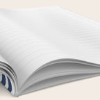 Indigo Blue Watercolor Horizontal Lines  Notebook Gallery Image 2
