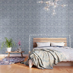Indigo Blue Watercolor Horizontal Lines  Wallpaper Gallery Image 3