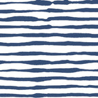 Indigo Blue Watercolor Horizontal Lines  Coffee Mug Gallery Image 2