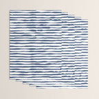 Indigo Blue Watercolor Horizontal Lines  Wrapping Paper Gallery Image 3