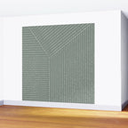 Lines (Linen Green) Wall Mural Gallery Image 2