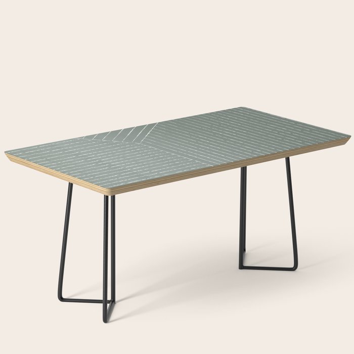 Lines (Linen Green) Coffee Table Gallery Image 1