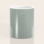 Lines (Linen Green) Coffee Mug Gallery Image 4