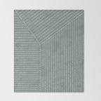 Lines (Linen Green) Throw Blanket Gallery Image 2