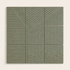 Lines (Linen Green) Wood Wall Art Gallery Image 1