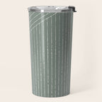 Lines (Linen Green) Travel Mug Gallery Image 2