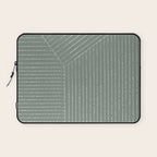 Lines (Linen Green) Laptop Sleeve Gallery Image 1