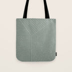 Lines (Linen Green) Tote Bag Gallery Image 1