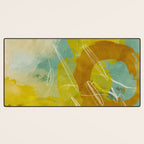 summer landscape 2 triptych abstract art Desk Mat Gallery Image 3