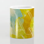 summer landscape 2 triptych abstract art Coffee Mug Gallery Image 4