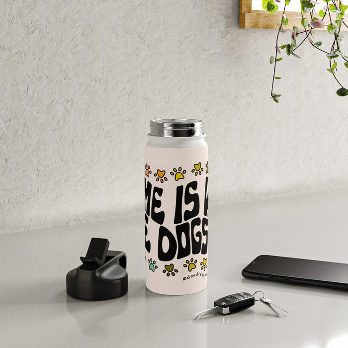 Home Is Where The Dogs Are Water Bottle Gallery Image 4
