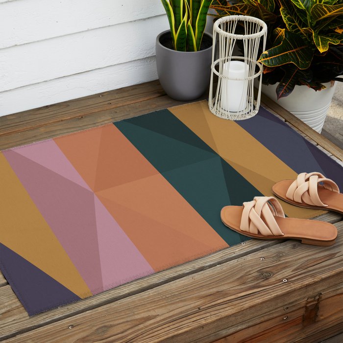 Triangular Pattern II Outdoor Rug Gallery Image 2