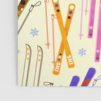 Colorful Winter Skiing Design Poster Gallery Image 3