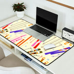 Colorful Winter Skiing Design Desk Mat Gallery Image 2
