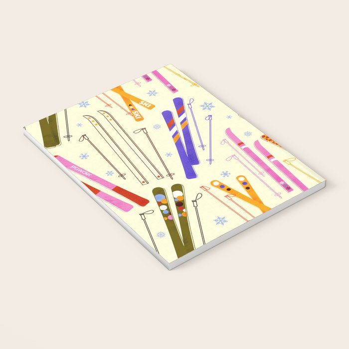 Colorful Winter Skiing Design Notebook Gallery Image 3