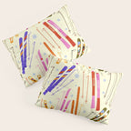 Colorful Winter Skiing Design Pillow Sham Gallery Image 3