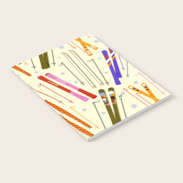 Colorful Winter Skiing Design Notebook Gallery Image 1