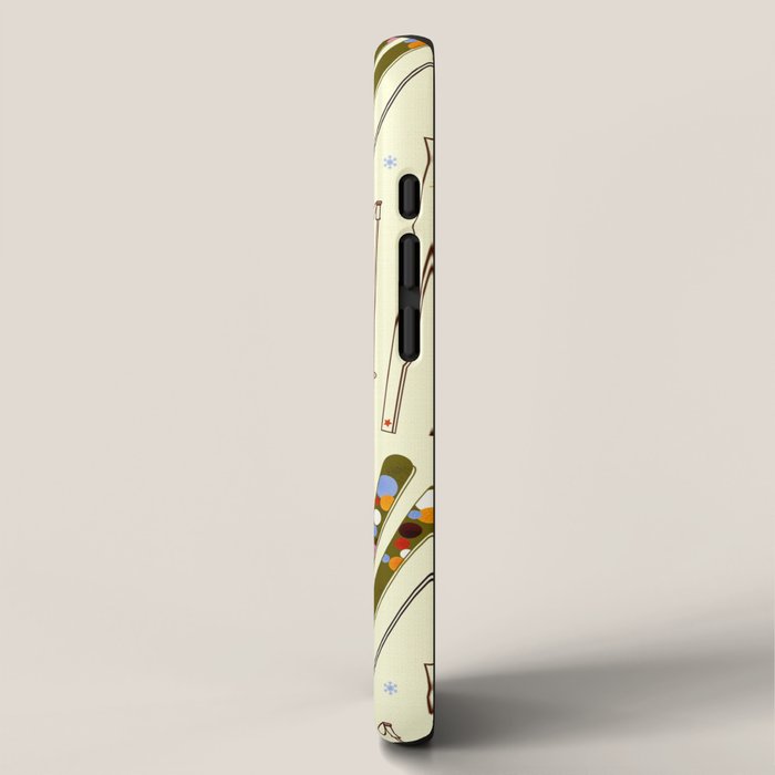 Colorful Winter Skiing Design iPhone Case Gallery Image 2