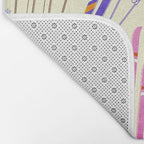 Colorful Winter Skiing Design Bath Mat Gallery Image 2