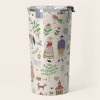 Swedish Folk Art Travel Mug Gallery Image 2
