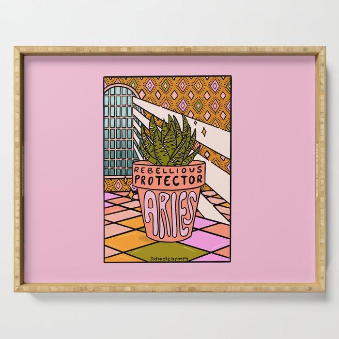 Aries Plant Serving Tray Gallery Image 1