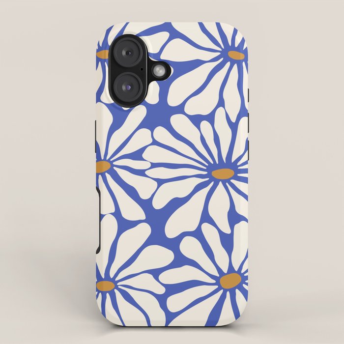 Sunny Floral Blue iPhone Case Gallery Image 1