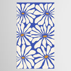 Sunny Floral Blue Tablecloth Gallery Image 2