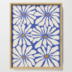 Sunny Floral Blue Serving Tray Gallery Image 1