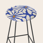 Sunny Floral Blue Stool Gallery Image 2