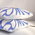 Sunny Floral Blue Pillow Sham Gallery Image 3
