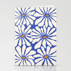 Sunny Floral Blue Stationery Card Gallery Image 2