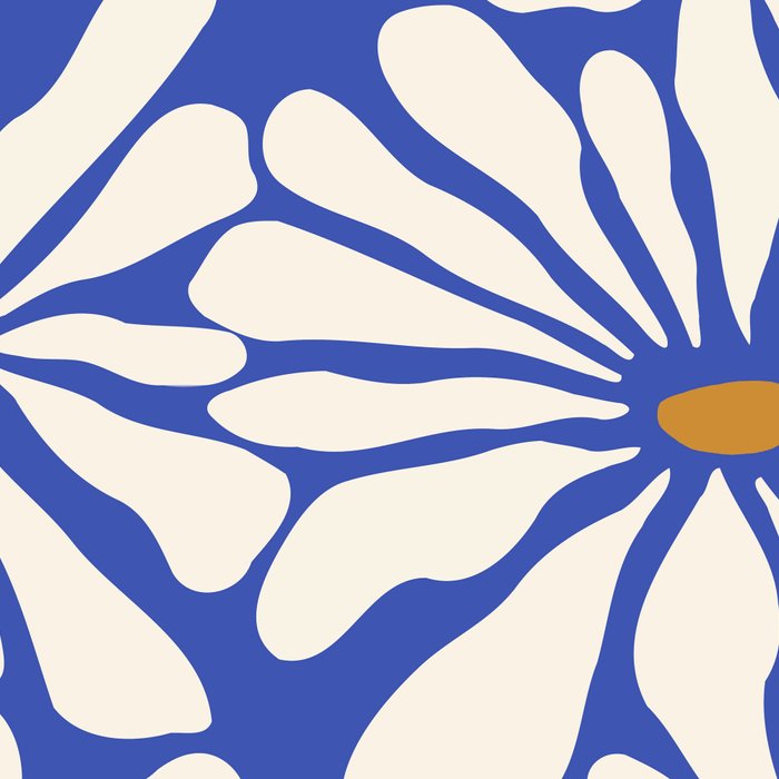 Sunny Floral Blue Coffee Mug Gallery Image 2