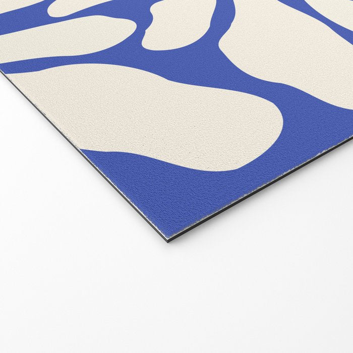 Sunny Floral Blue Welcome Mat Gallery Image 2