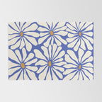 Sunny Floral Blue Rug Gallery Image 2