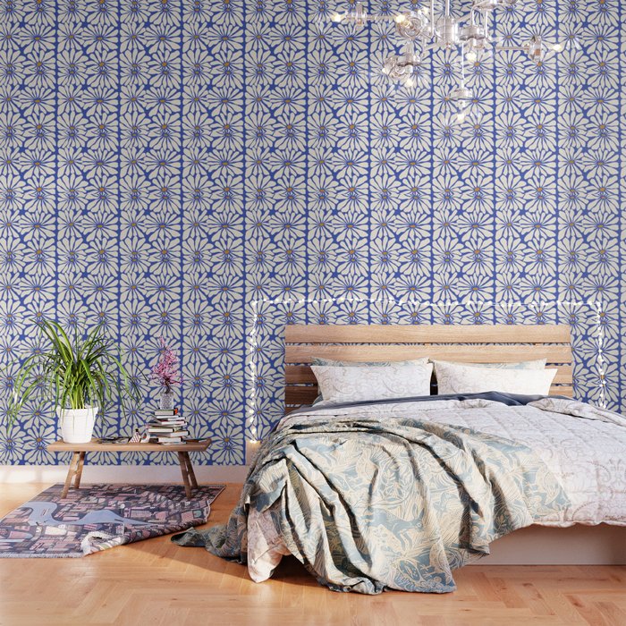 Sunny Floral Blue Wallpaper Gallery Image 3