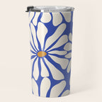 Sunny Floral Blue Travel Mug Gallery Image 3