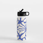 Sunny Floral Blue Water Bottle Gallery Image 1