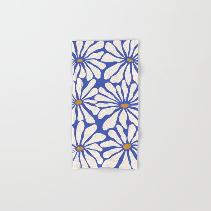 Sunny Floral Blue Bath Towel Gallery Image 1