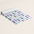 Blue Sardines Pattern Yoga Mat Gallery Image 2