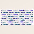 Blue Sardines Pattern Desk Mat Gallery Image 3
