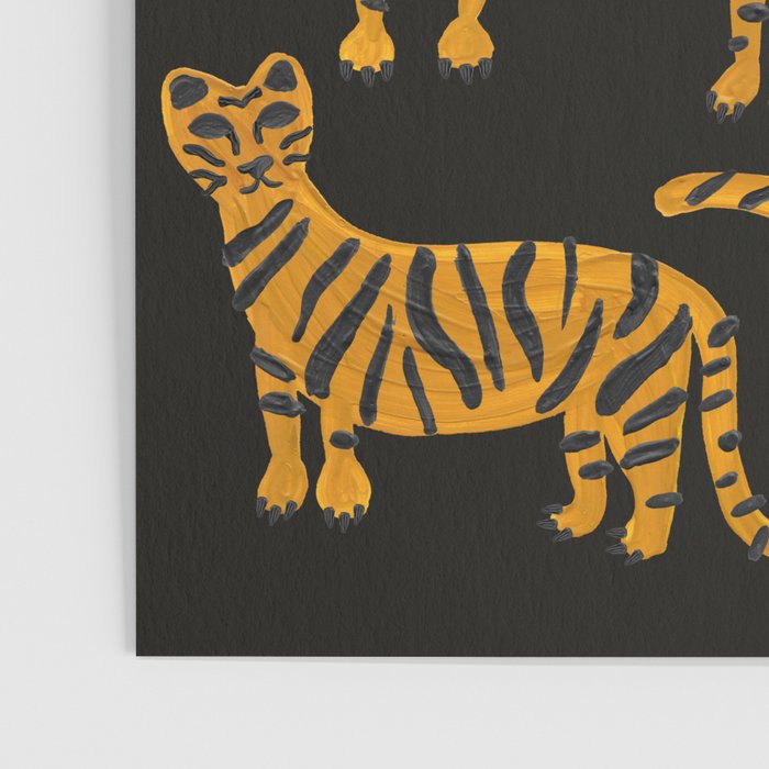 Tiger Collection - Black & Orange Poster Gallery Image 3