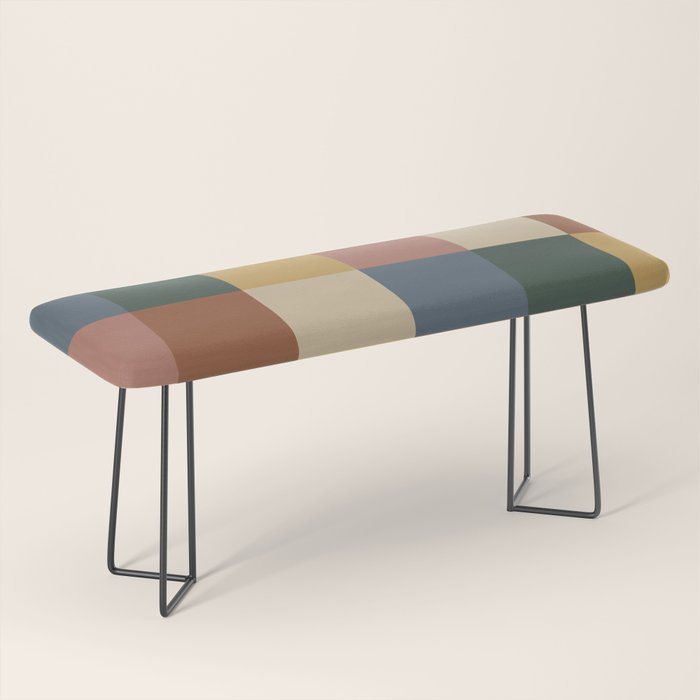 Bold Retro Checks Pattern - Large XI Bench Gallery Image 1