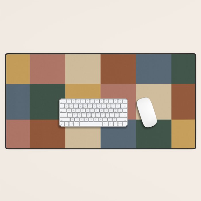 Bold Retro Checks Pattern - Large XI Desk Mat Gallery Image 1