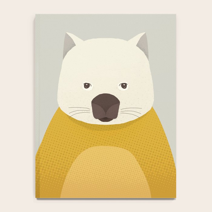 Whimsy Wombat, Animal Portrait Notebook Gallery Image 4