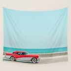 Ocean Drive - Havana Cuba Travel Photography Wall Tapestry Gallery Image 4