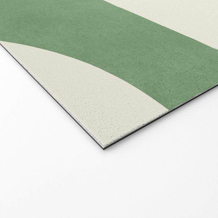 Abstract Lines Composition - Green Welcome Mat Gallery Image 2