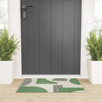 Abstract Lines Composition - Green Welcome Mat Gallery Image 3