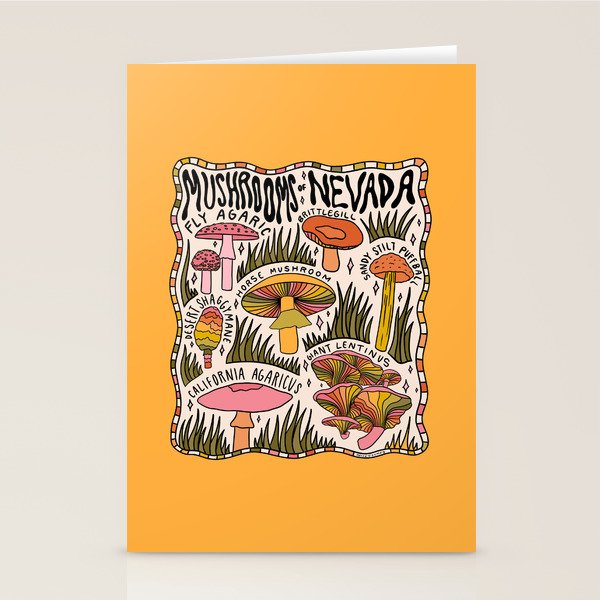 Mushrooms of Nevada Stationery Card Gallery Image 2